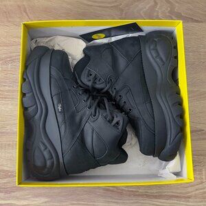 Buffalo London Classic Black High Top Platform Chunky Sneakers